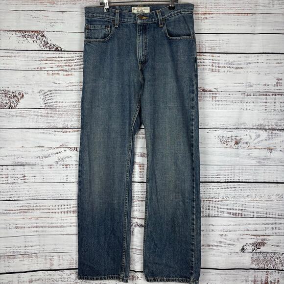 Levi Strauss Signature jeans Relaxed fit  32 stretch straight leg denim jeans - Picture 1 of 5